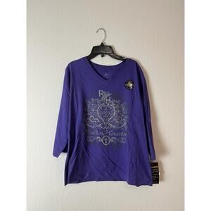 Bee Easy, Purple Tee, Rodeo Houston, New, Large